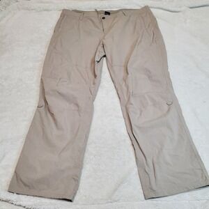 Kuhl Cream Slouchy Gorp Casual Cozy Classic Basic Plus Size Cargo Pant Women 22W